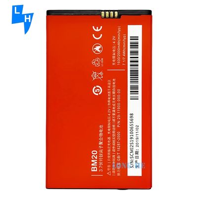2000mAh BM20 oplaadbare batterijen voor Xiaomi Mi2 mobiele telefoon Li-ion en efficiëntie