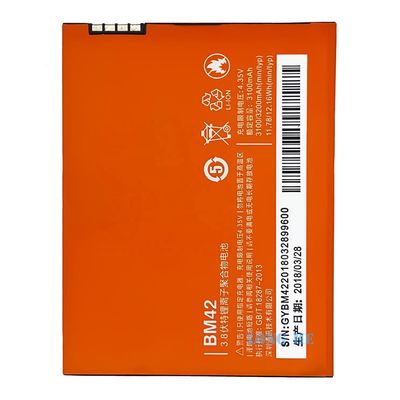 Redmi Note 2014712 BM42 vervangende batterij met dubbele IC bescherming en 3200mAh