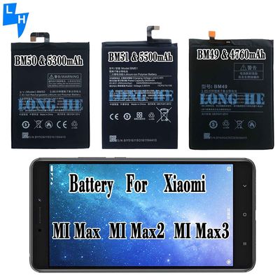 BM49 BM50 BM51 Oplaadbare batterij voor Xiaomi Max Max2 Max3 Zwart en compatibel