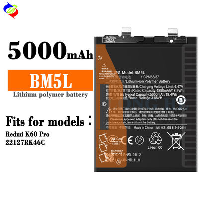 BM5L-batterij voor Xiaomi Redmi K60 Pro 5000mAh Dual IC Protection vervangende batterij