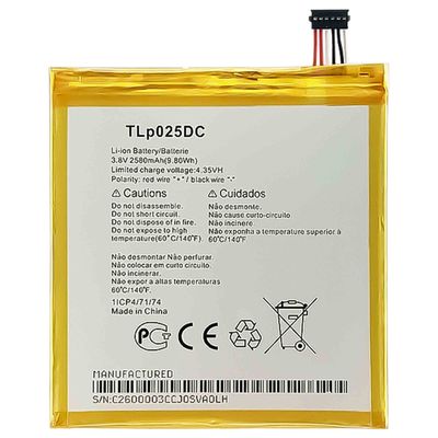 Mobiele batterij TLP025DC Voor alcatel OneTouch pixi 4 6.0 OT8050D Originele oplaadbare