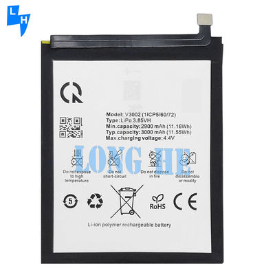 3000mAh 3.85V oplaadbare Li-ion polymer batterij V3002 voor Vsmart Joy 1 Mobiele telefoon