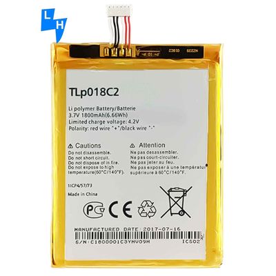 1800mAh Li-ion Polymer Battery voor Alcatel One Touch Idol Ultra OT-6033 OT-6033X Tab