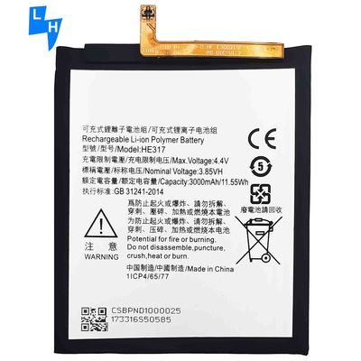 Hoge capaciteit 4,4V 2910mAh HE317 Lithium Polymer Battery voor Nokia 6 TA-1000 Mobiele telefoon