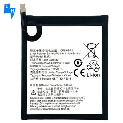 BL272 vervangende batterij 3200mAh voor Lenovo Vibe K6 Power XT1662 K33A42 Zwarte capaciteit
