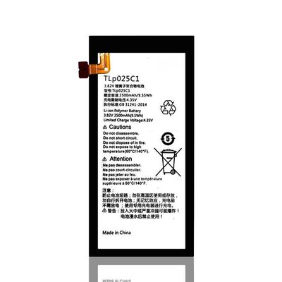 TLP025C1 Gele vervangende mobiele telefoonbatterij voor Alcatel One Touch POP 4 Plus