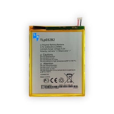 Witte TLP030B2 3240mAh mobiele telefoonbatterij voor Alcatel Pop 7 Pop 7S Pop 7 LTE Pixi 8