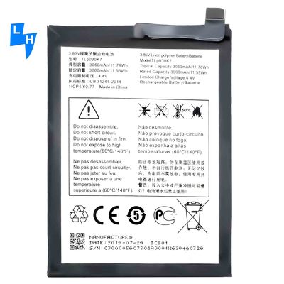 Oorspronkelijke capaciteit OEM TLP030K7 Oplaadbare batterijen voor mobiele telefoon van Alcatel 1S