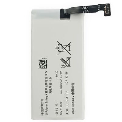 Oplaadbare 1265mAh AGPB009-A003 Xperia Go Mobiele telefoonbatterij voor Sony Xperia Advance OEM/ODM 500PCS