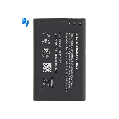 Oplaadbare batterij voor mobiele telefoons BL-5C 1020mAh 800mAh 600mAh Vervanging voor Nokia