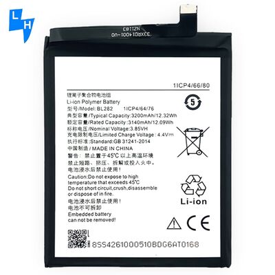 Hoge capaciteit BL282 3200mAh 3.85V Zwarte Lithium Polymer Battery voor Lenovo UDTV1