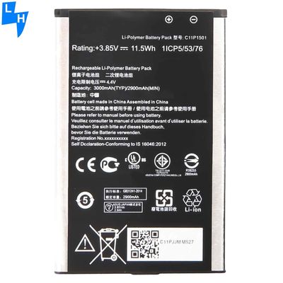 B11P1501 3000mAh 3.85V batterij voor ASUS Zenfone 2 Laser Selfie ZE600KL Z00MD Z00LD ZE550KL ZE551KL