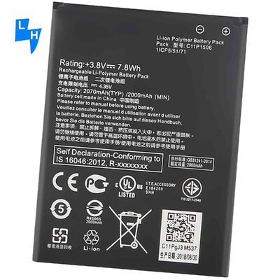 Live Zenfone Go G500TG Z00YD ZC500TG Z00VD Lithium Polymer Battery 2070mAh 4.35V voor ASUS