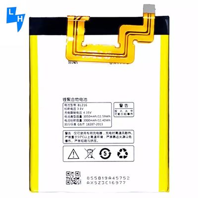 500pcs DOM White BL216 3.8V 10307mAh Vibe Z K6 X910 K910/E Lithiumbattery vervanging