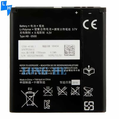100% compatibel LT29i ST26 C2104 C2105 AB-0500 BA900 OEM mobiele telefoonbatterij voor Sony Xperia TX J L