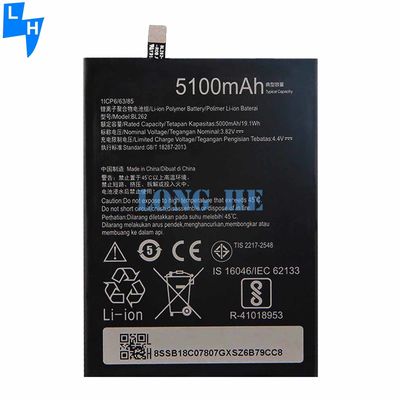 Lenovo VIBE P2 P2A42 P2C72 A79 Zwarte Lithium Ion Polymer Battery BL262 3500mAh 3.85V