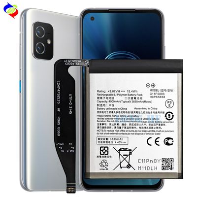 Witte accu C11P2003 voor Asus Zenfone 8 ZF8 Mini 5G ZS590KS I006D Capaciteit 4000mAh