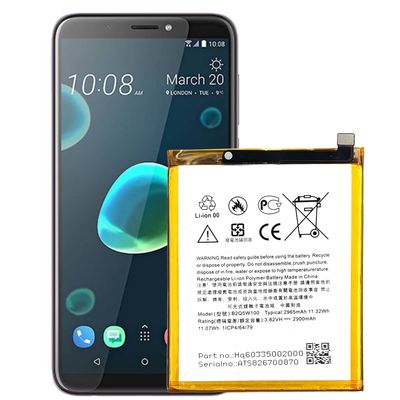 Dubbele IC-bescherming B2Q5W100 2965mAh oplaadbare batterij voor HTC D12 Plus U12 mobiele telefoon