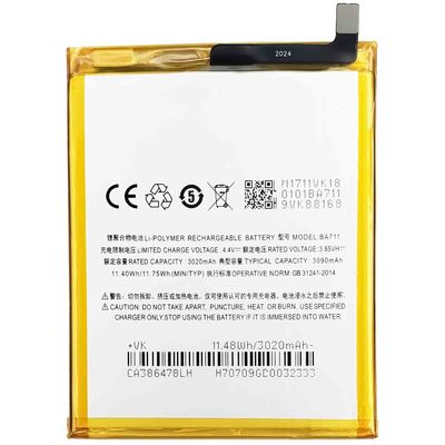 BA711 Mobiele telefoonbatterij voor Meizu Meilan 6 M6 Langdurige prestaties