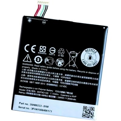 2040mAh vervangende mobiele telefoonbatterij BOP9O100 Voor HTC D612 D610 610 612
