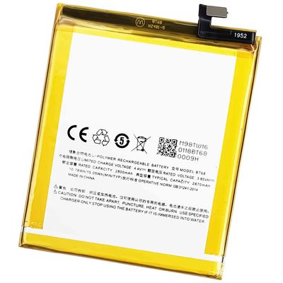 Meizu M3 M3S Vervangende mobiele telefoonbatterij BT68 OEM/ODM 500pcs Double IC Protection
