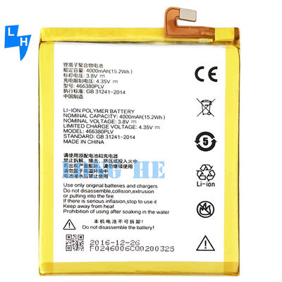 4000mAh A610 batterij voor ZTE Blade A610 466380PLV hoge capaciteit en gegarandeerd