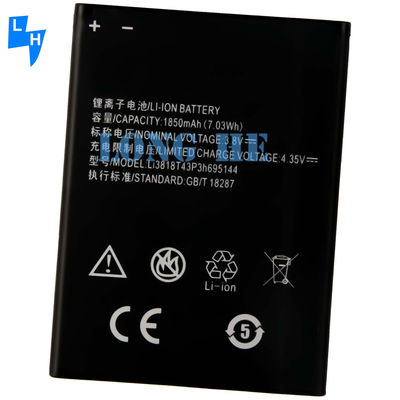 Zwarte batterij Li3818T43p3h695144 voor ZTE Blade V830w Kis 3 Max Blade G Lux