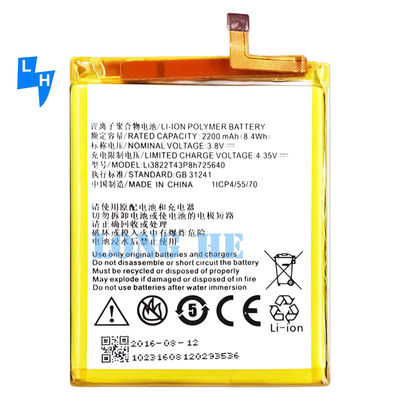 Een 2200mAh Li3822T43P8h725640 mobiele telefoonbatterij voor ZTE Blade A510 BA510