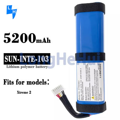 Langdurige 7.2V 5200mah batterij voor JBL-Xtreme luidspreker 2INR19/66-2 SUN-INTE-103