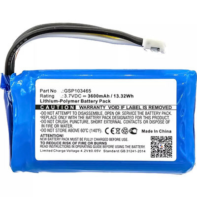 Li-polymer batterij vervanging voor JBL-Link 10 3.7V 3600mah Voor MP3 / MP4 speler