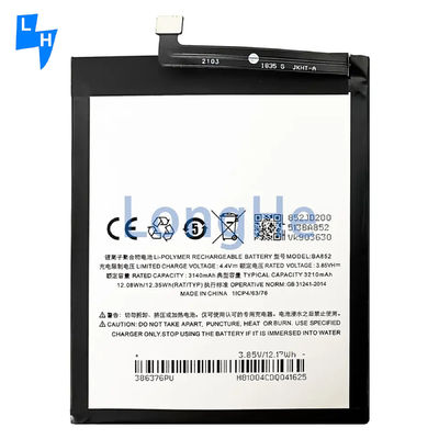 Oplaadbare batterijen BA852 Originele mobiele telefoonbatterij voor Meizu X8