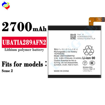 Sharp Sense2 2700mAh 3.85V mobiele telefoonbatterij met UBATIA289AFN2 Lithium