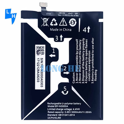 100% compatibele vervangende mobiele batterij BY-N3000A voor Gionee Originele lithium-ion batterijen voor mobiele