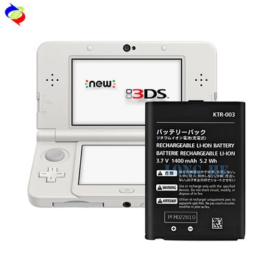 1400mAh batterij voor Nintendo 3DS Oplaadbare Game Player Dual IC Protection Zwart