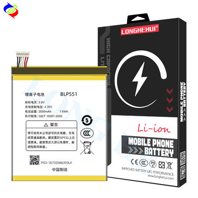 Lithium-ion lithium-polymer batterijen BLP551 2000mAh 3.8V Voor OPPO R809T R819T R809 R819 Vind 2 Vervangende mobiele telefoonbatterij