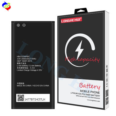 2000mAh capaciteit Lithium Polymer Battery HB474284RBC 4.35V voor Huawei C8816 G521 G620