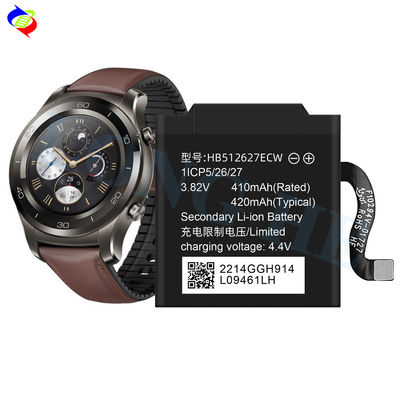 Oplaadbare smartwatch HB512627ECW voor Huawei watch 2 Pro 4g 3.82v 410mah batterij