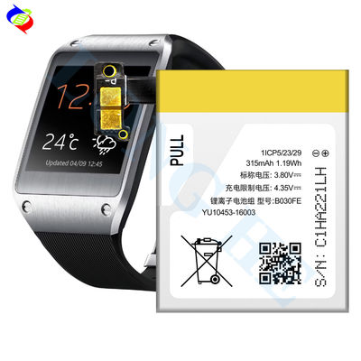 Originele hoge kwaliteit V700 SM-V700 315mAh vervangende batterij voor Samsung Gear1 B030FE/Gear V700 batterij