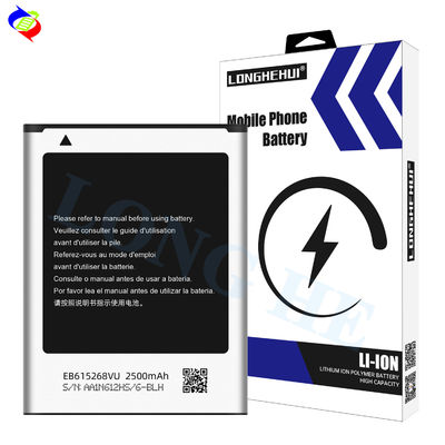 100% nieuwe oplaadbare lithium-ion batterij EB615268VU voor Samsung Note 1 GT N7000 I9220 N7005 I9228 I889 I717 2500mAh 3.7V